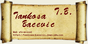 Tankosa Bačević vizit kartica